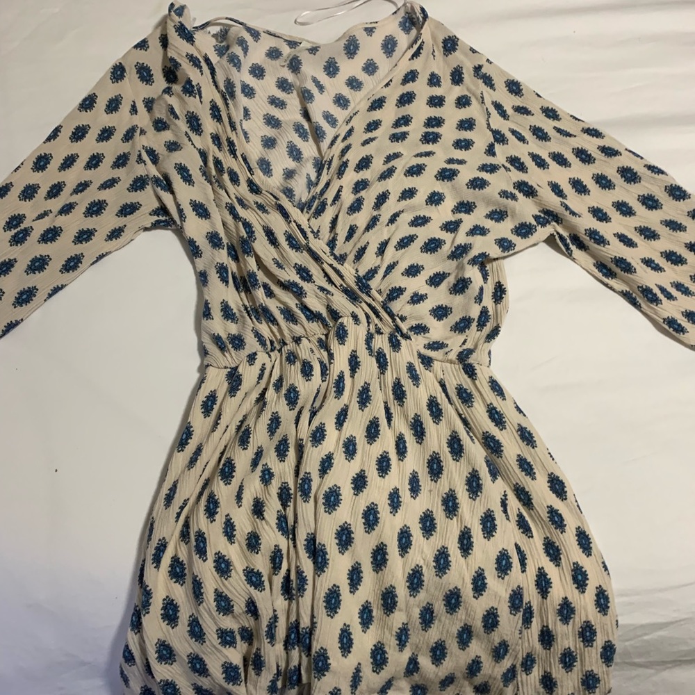 Romper with Blue Design